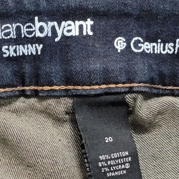 Lane Bryant Women's Curvy Straight Leg Blue‎ Denim Jeans Plus Size 20-NWT - Picture 3 of 11